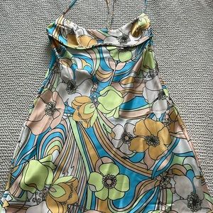Zara floral mini dress